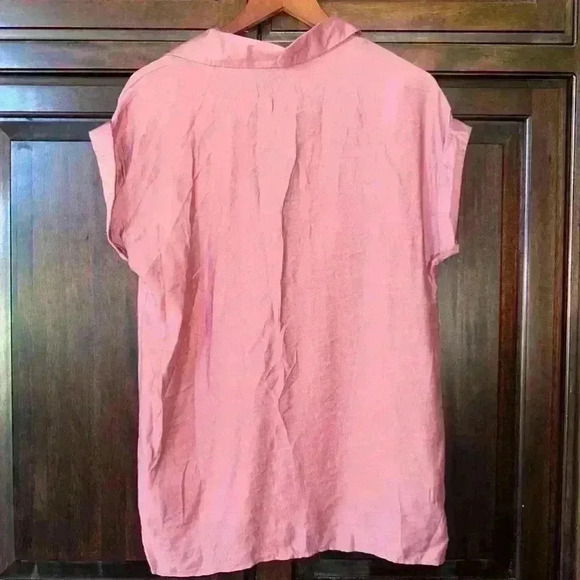 NWT! Emery Rose Blouse Shirt for Woman. Size S, Salmon color - Picture 7 of 7